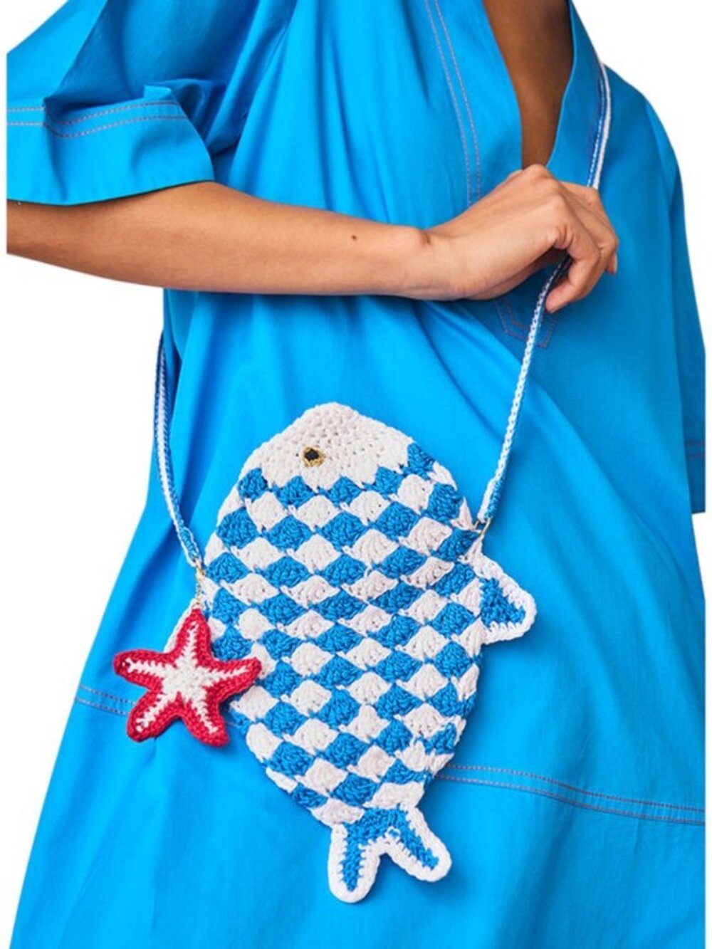 NWOT Hunter Bell Crochet Fish Purse